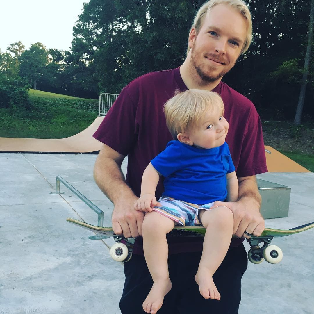 Sean Roberts at a skatepark